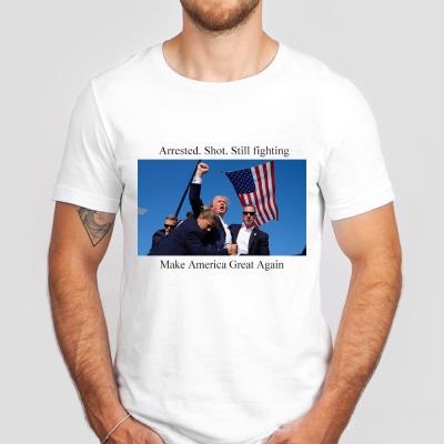 cheap quality Trump Rally Shooter T-Shirt Model No. 3